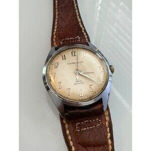 Vintage 1960's Caravelle  Bulova 7J Manual Wind Silver Dial Wristwatch Runs